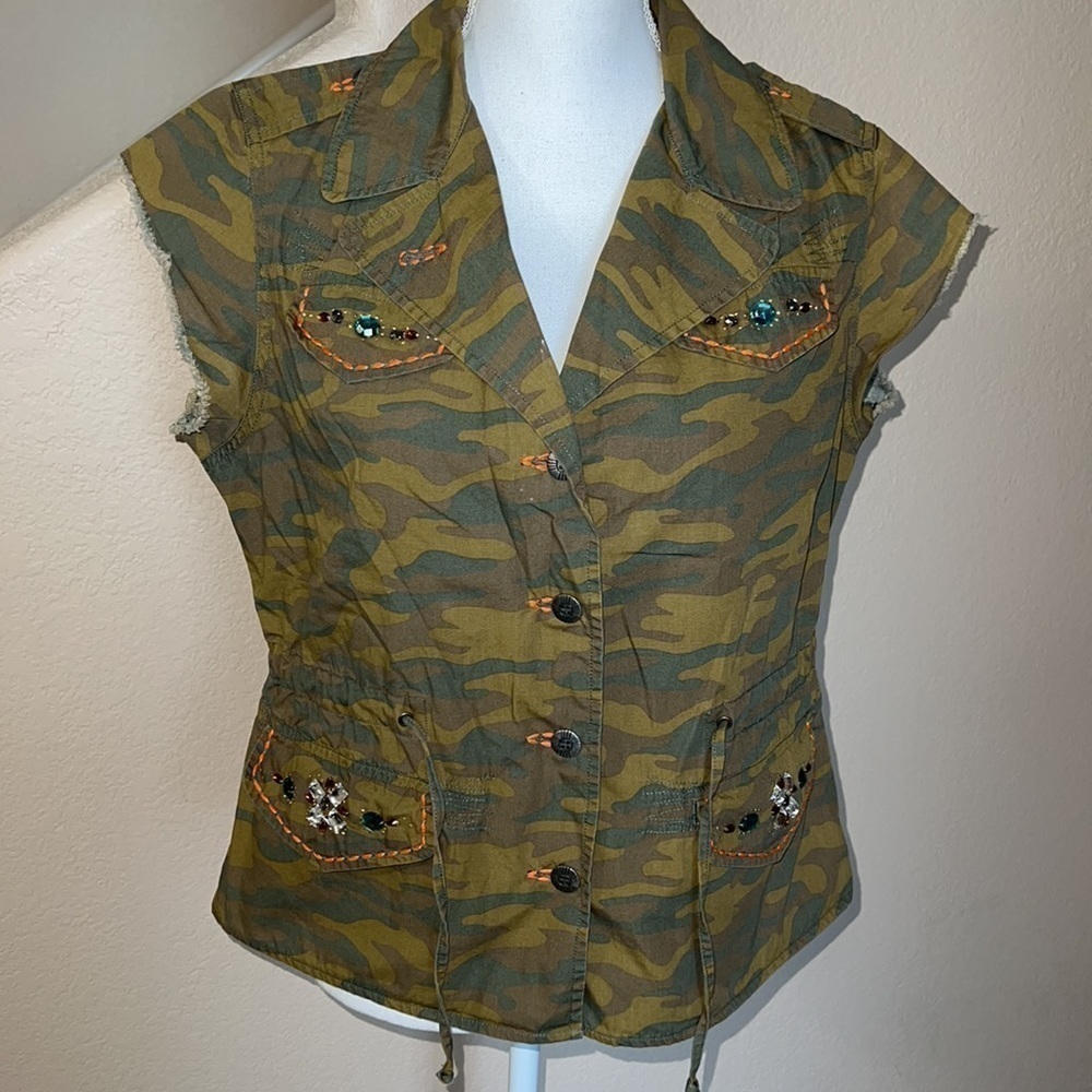 Victoria Secret embellished camo jacket